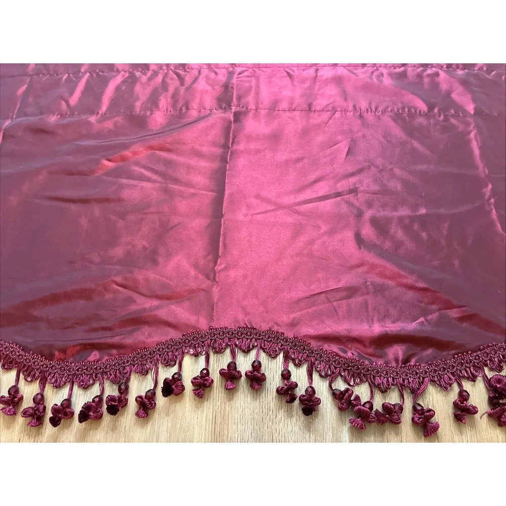 American Living Drapes Burgundy Estate Taffeta 54